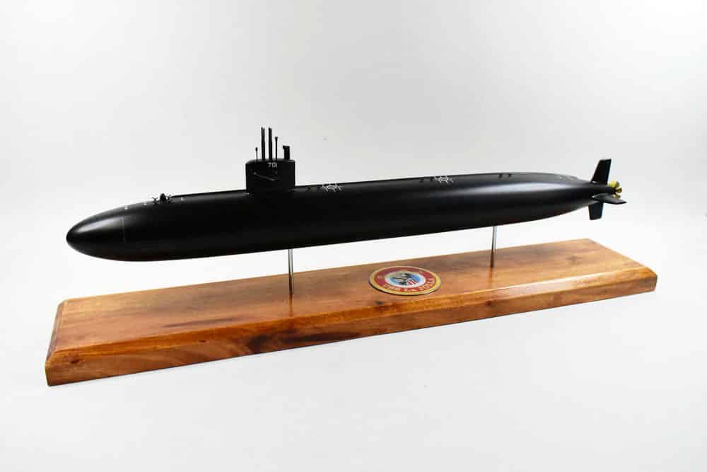 USS La Jolla SSN-701 Flt I Black Hull Submarine Model