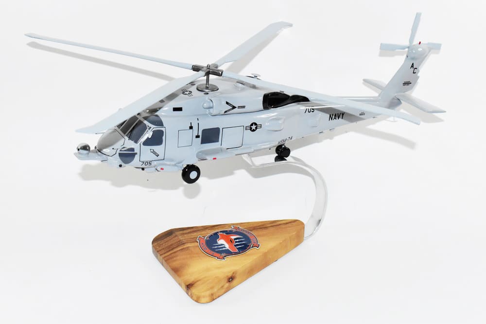 MH-60R, HSM-74 Swamp Foxes 2021, 16″ Mahogany Scale Model