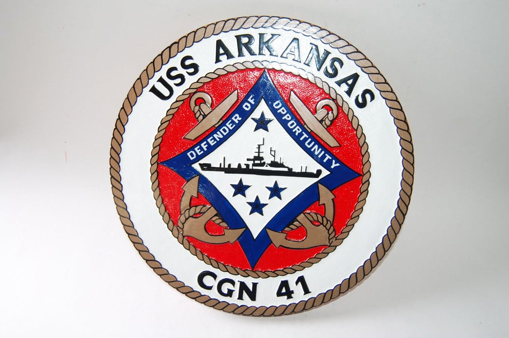 USS ARKANSAS CGN-41 Plaque