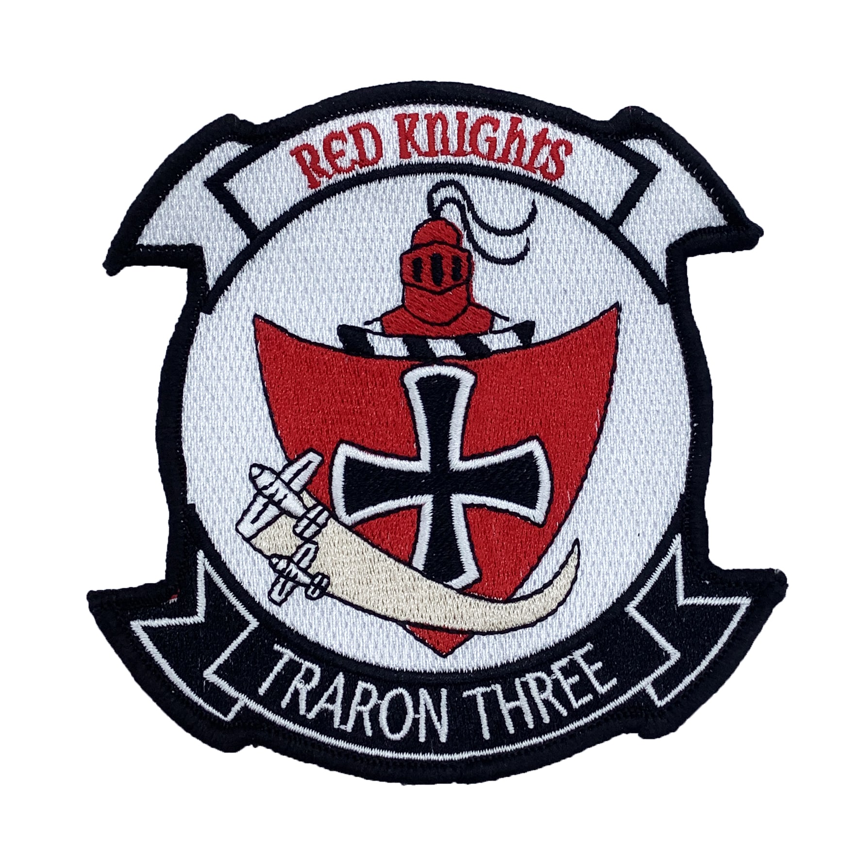 VT-3 Red Knights Patch –With Hook and Loop