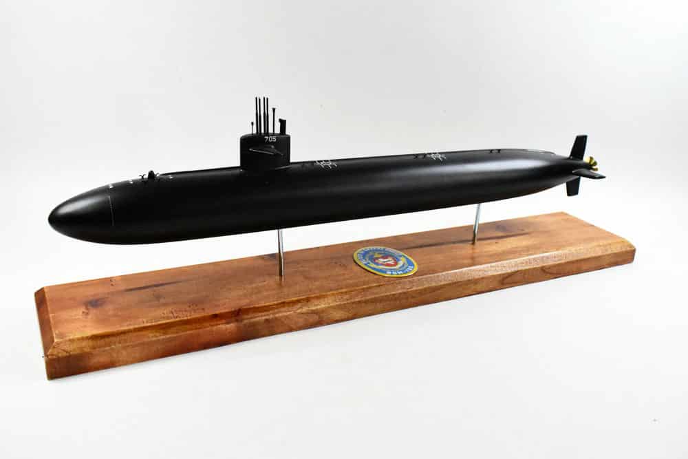 USS City of Corpus Christi SSN-705 Flt I (Black Hull) Submarine Model,  US Navy, Scale Model,