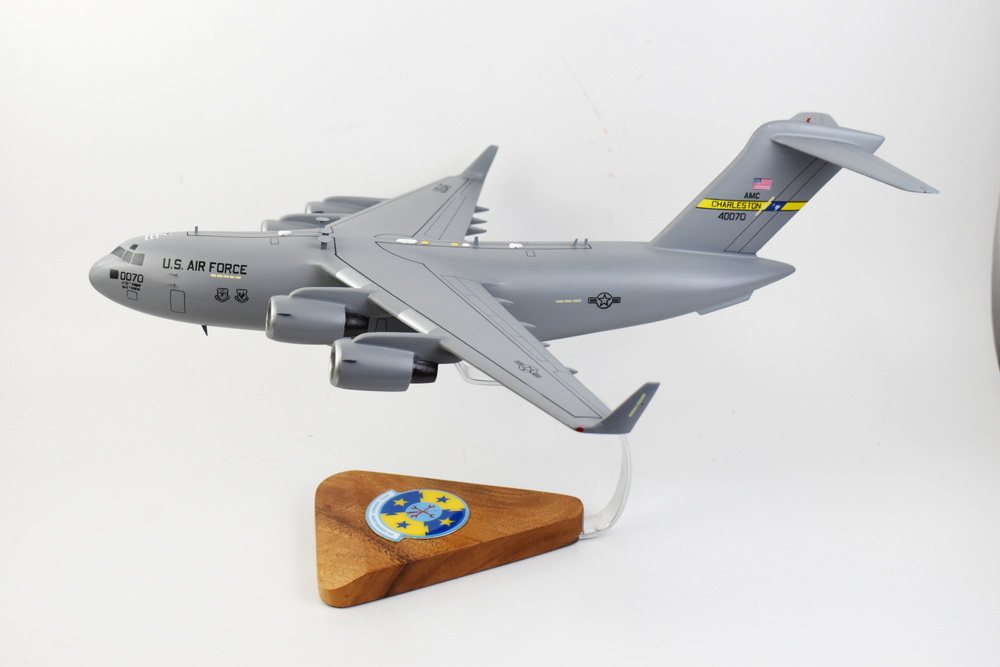 437th AMXS (94-0070 Charleston) C-17 Model, 1/116th Scale, Mahogany, Cargo