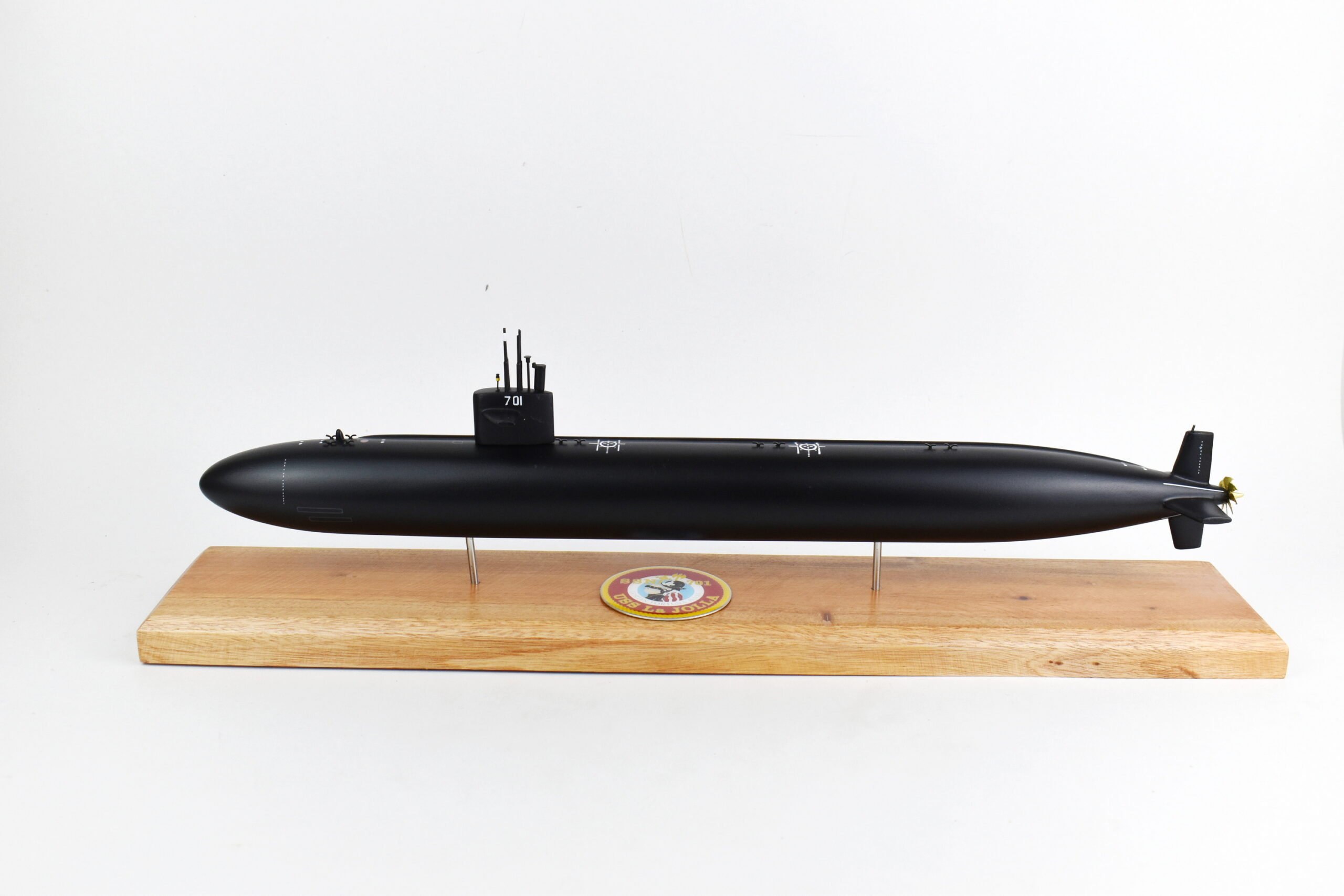 USS La Jolla SSN-701 Flt I Black Hull Submarine Model