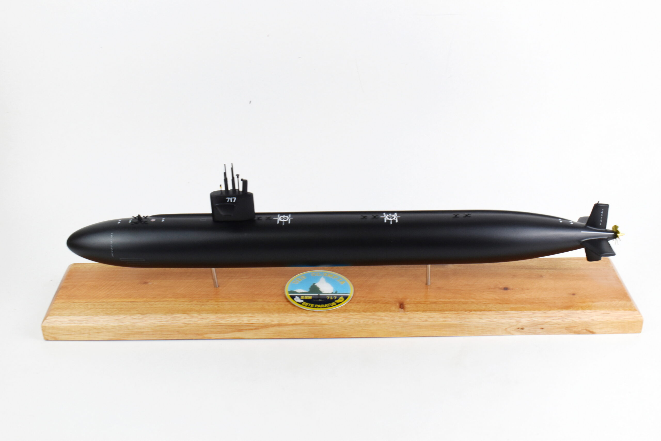 USS Olympia (SSN-717) FLT I Black Hull Submarine Model,Navy,20 inch,LA Class