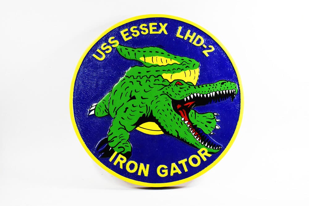 USS Essex Gator LHD-2 Plaque