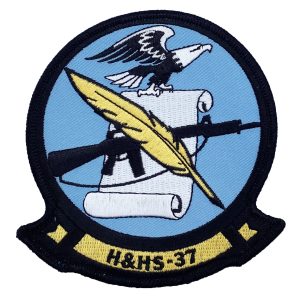 Marine Corps H&HS 37 Patch - No Hook and Loop