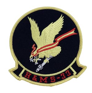 Marine Corps H&MS 33 Patch - No Hook and Loop