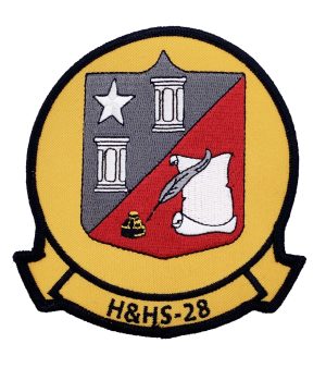 Marine Corps H&HS 28 Patch - No Hook and Loop