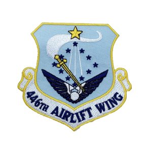 446th Airlift Wing Squadron Patch – Plastic Backing