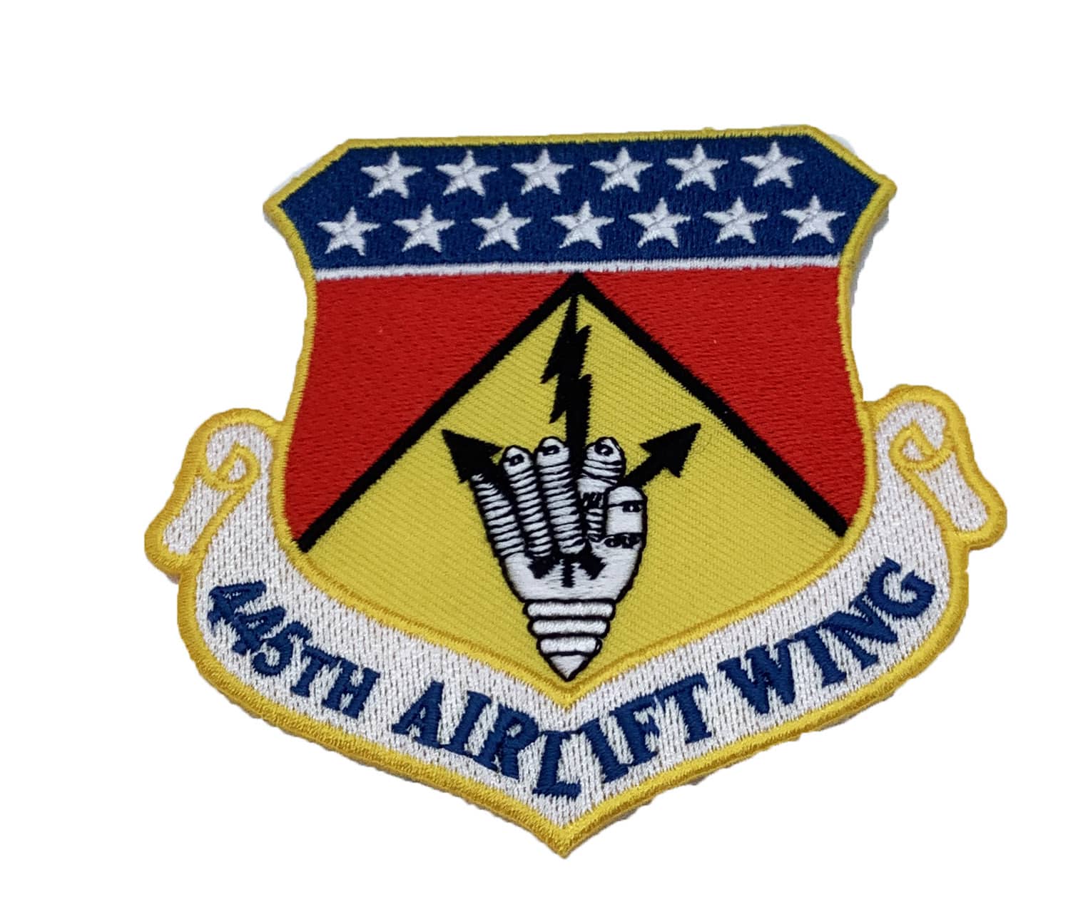445th Airlift Wing Squadron Patch – Plastic Backing
