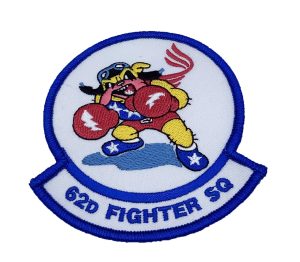 62d Fighter Squadron Patch – Plastic Backing