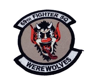 69th Fighter Squadron Patch – Plastic Backing