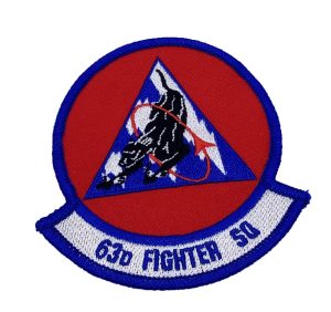 63d Fighter Squadron Patch – Plastic Backing