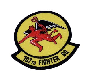 107th Fighter Squadron Patch – Plastic Backing