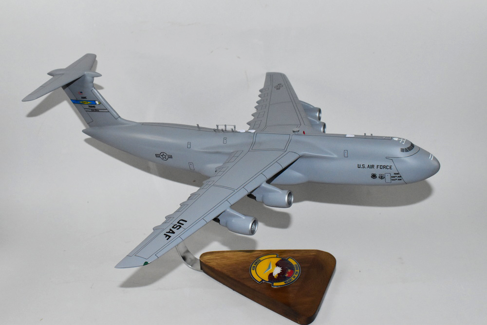 Lockheed Martin® C-5M Super Galaxy®, 436th AMXS (Dover), 18″ Mahogany Scale Model