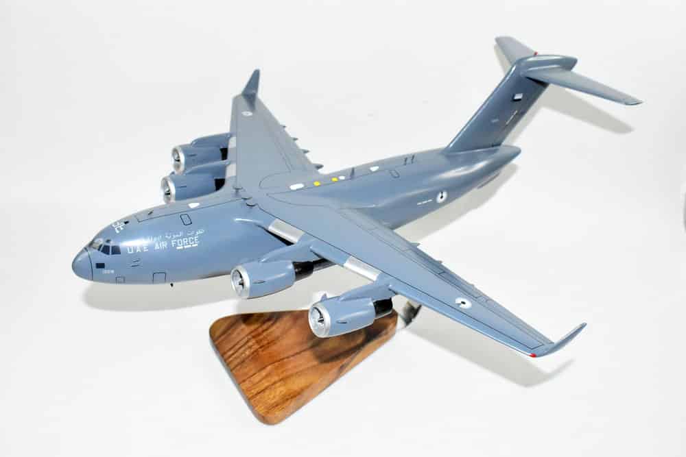 UAE Air Force 1230 C-17 Model, 1/116th Scale, Mahogany, Cargo