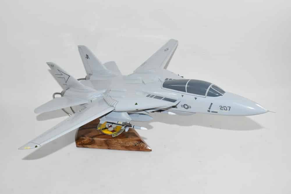 VF-103 Sluggers F-14a (1991) Model, 1/42 (18″) Scale, Mahogany, Navy, Fighter