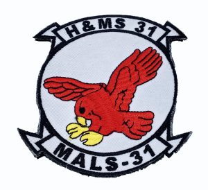 H & MS-31/ MALS 31 Patch - With Hook and Loop