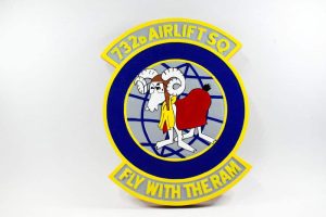 732d Airlift Squadron Fly with the Ram Plaque