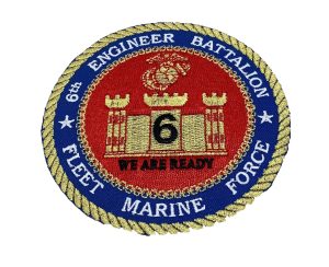 6th Engineer Bn Patch – No Hook and Loop