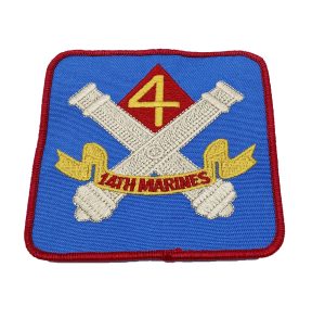 4th Bn 14th Marines Patch – No Hook and Loop