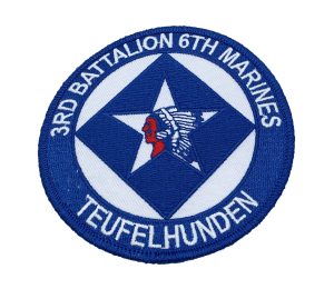 3rd Bn 6th Marines Tufelhunden Patch – No Hook and Loop