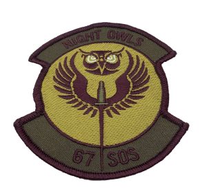 67th SOS Night Owls Squadron Patch – Plastic Backing