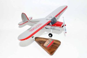Cessna 140 Silver Red 1947 Model