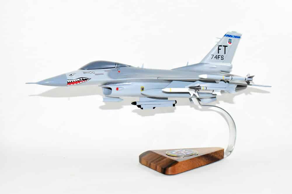 Lockheed Martin® F-16 Fighting Falcon®, 74th Fighter Squadron, 1/33 (18″) Mahogany Scale Model
