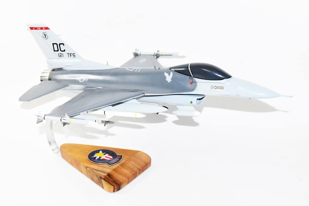 Lockheed Martin® F-16 Fighting Falcon®, 121st Tactical Fighter Squadron, 18″ Mahogany Scale Model
