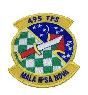 495th Tactical Fighter Squadron Patch – Plastic Backing