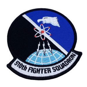 510th Fighter Squadron Patch – Plastic Backing