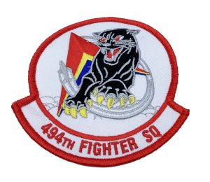 494th Fighter Squadron Patch – Plastic Backing