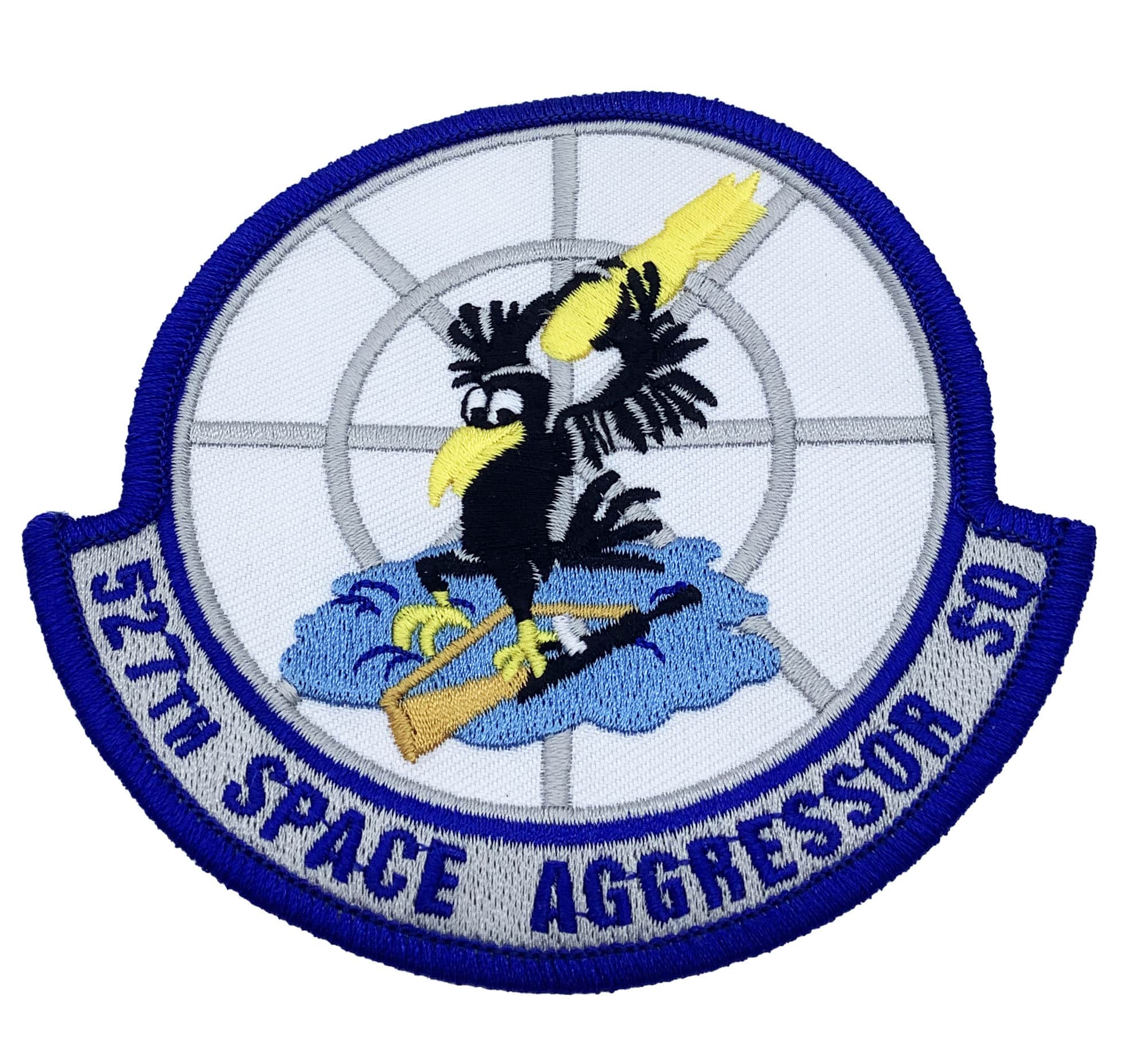 527th Space Aggressor Squadron Patch – Plastic Backing