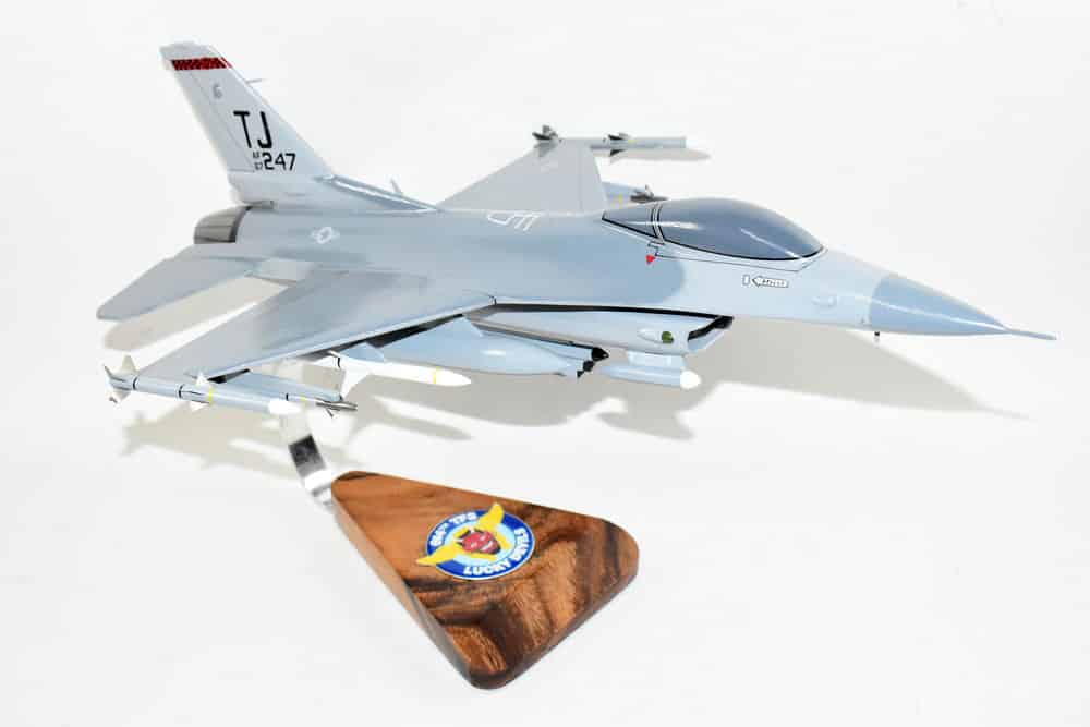 Lockheed Martin® F-16 Fighting Falcon®, 614th Tactical Fighter Squadron, 18″ Mahogany Scale Model