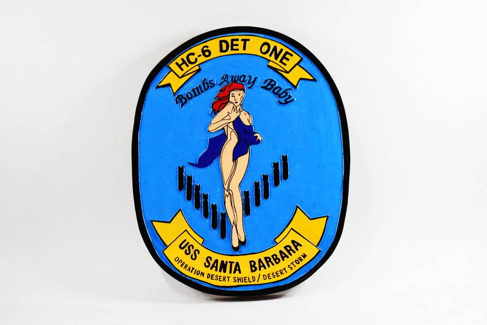 HC-6 Det One ‘Bombs Away Baby’ Plaque