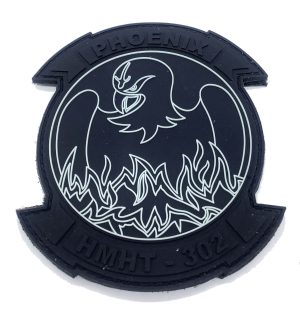HMHT-302 Phoenix Blackout PVC Patch – Hook and Loop