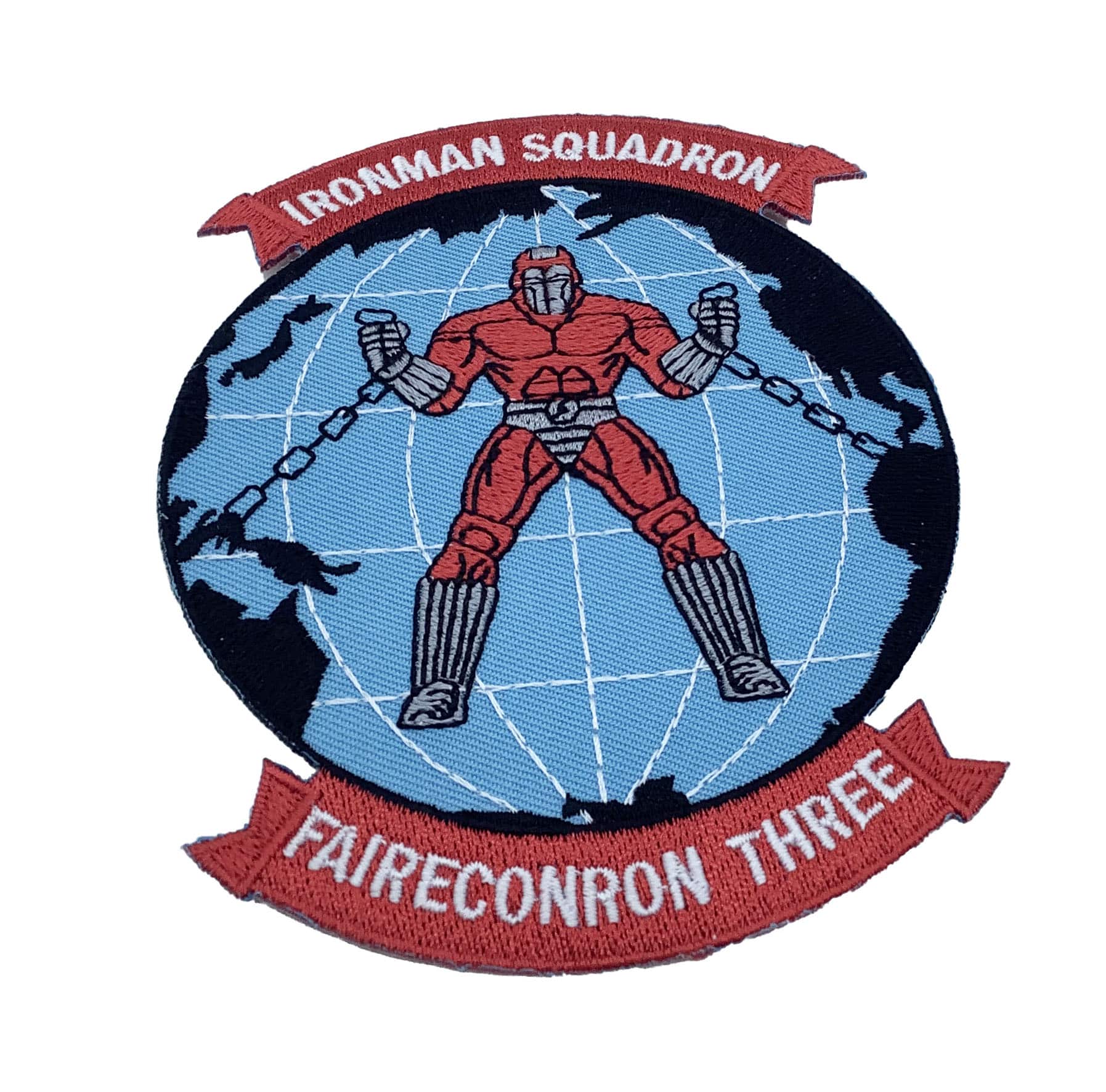 VQ-3 Ironman Squadron Patch – With Hook and Loop