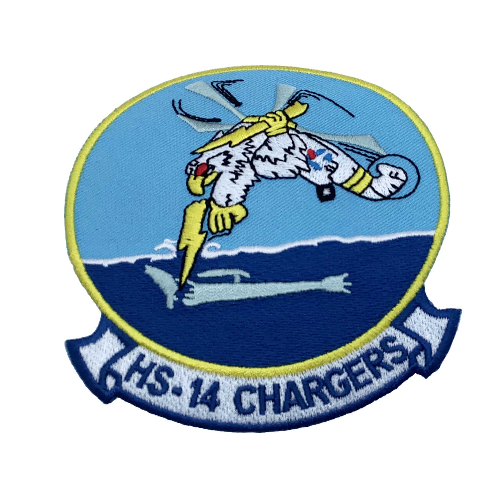 HS-14 Chargers Patch – With Hook and Loop