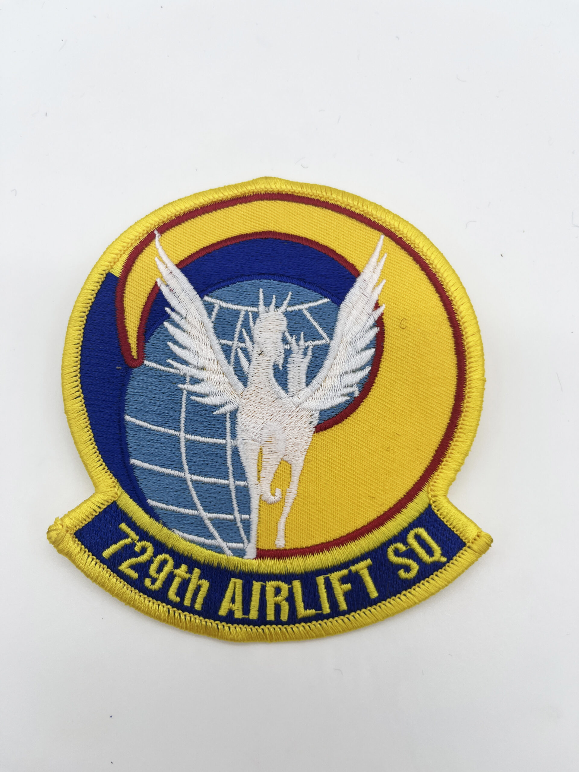 729th Airlift Squadron Patch – Plastic Backing, 4 in