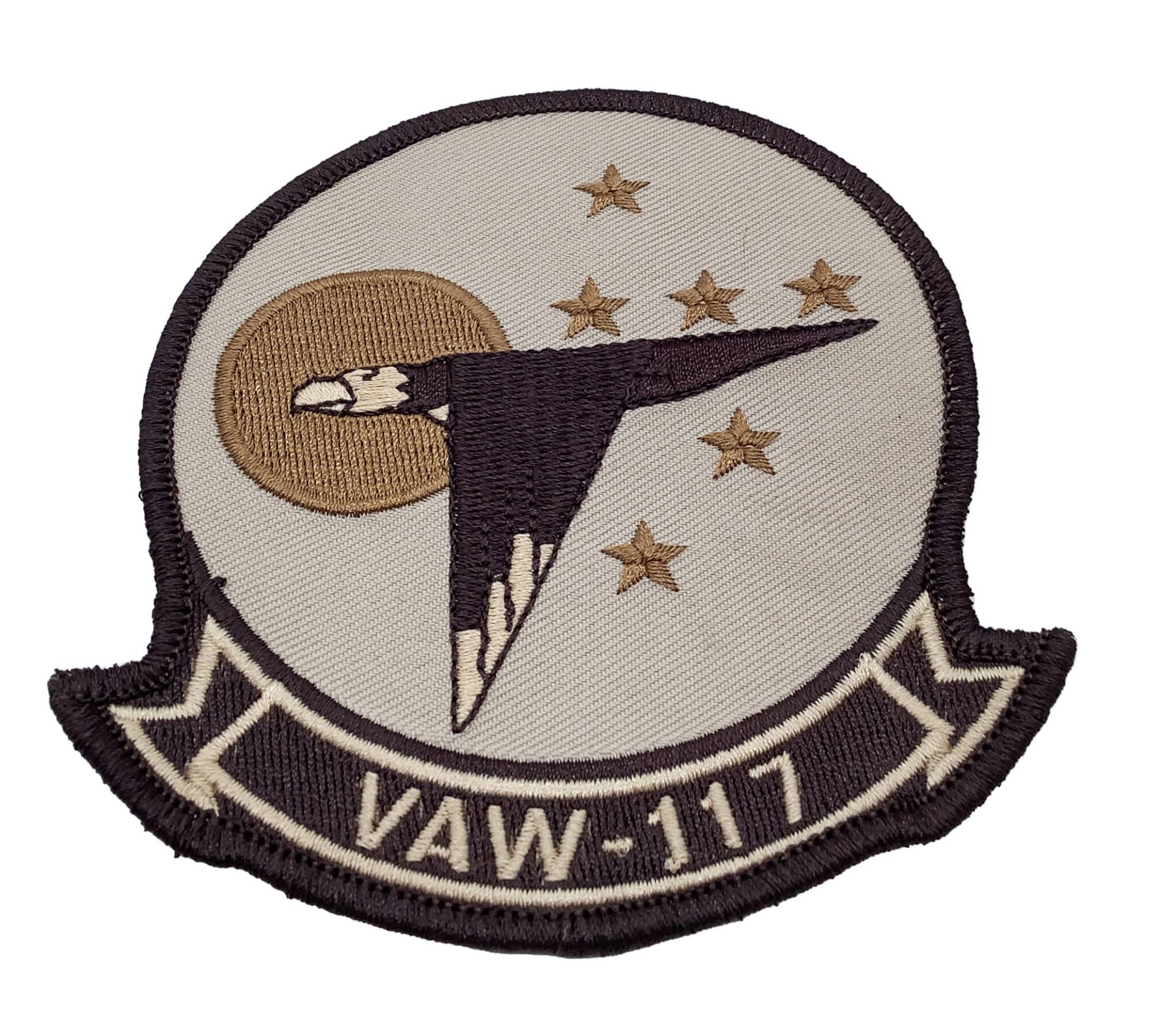 VAW-117 Wallbangers Tan Patch – Plastic Backing