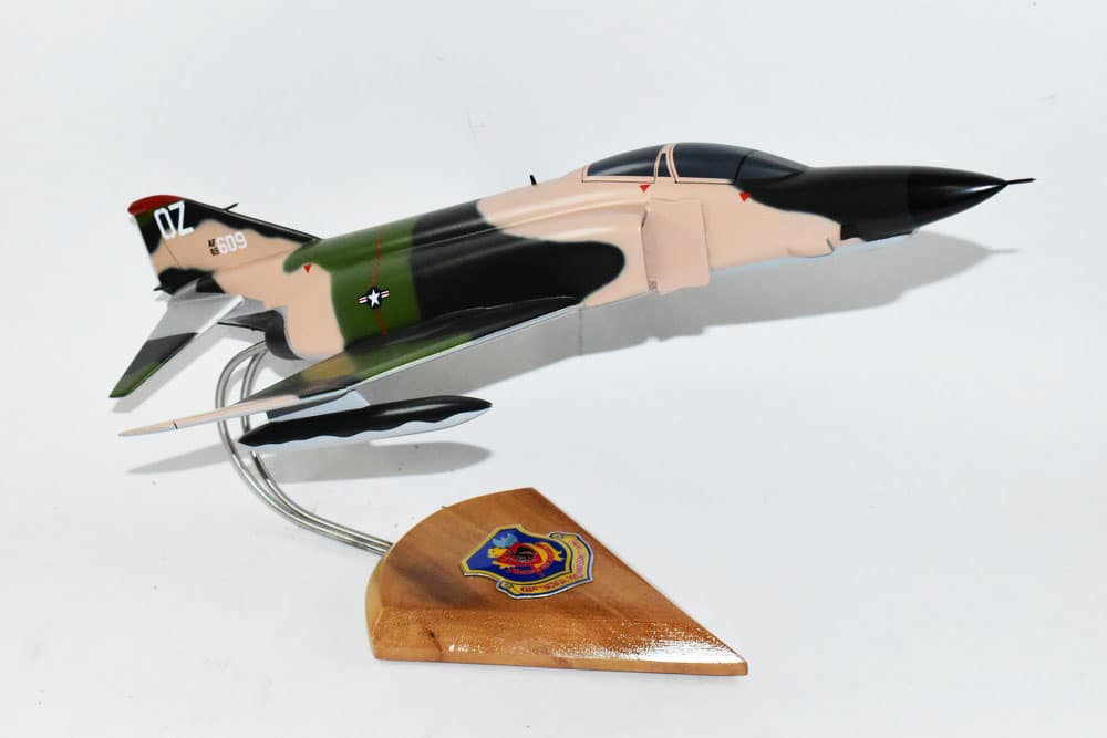 432nd Tactical Reconnaissance Wing 14th TRS 1970 RF-4C Model, 1/42 (18″) Scale, Mahogany