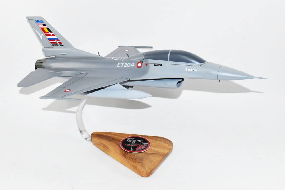 Lockheed Martin® F-16 Fighting Falcon®, 416 FLTS MLU, 18″ Mahogany Scale Model