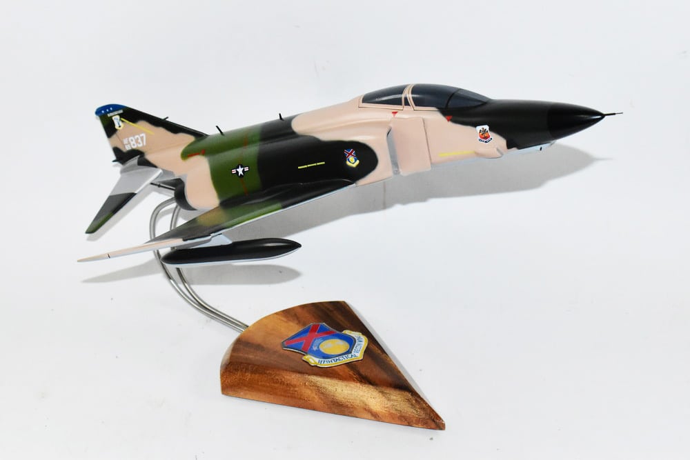 117th Tactical Reconnaissance Wing RF-4C Model, 1/42 (18″) Scale, Mahogany