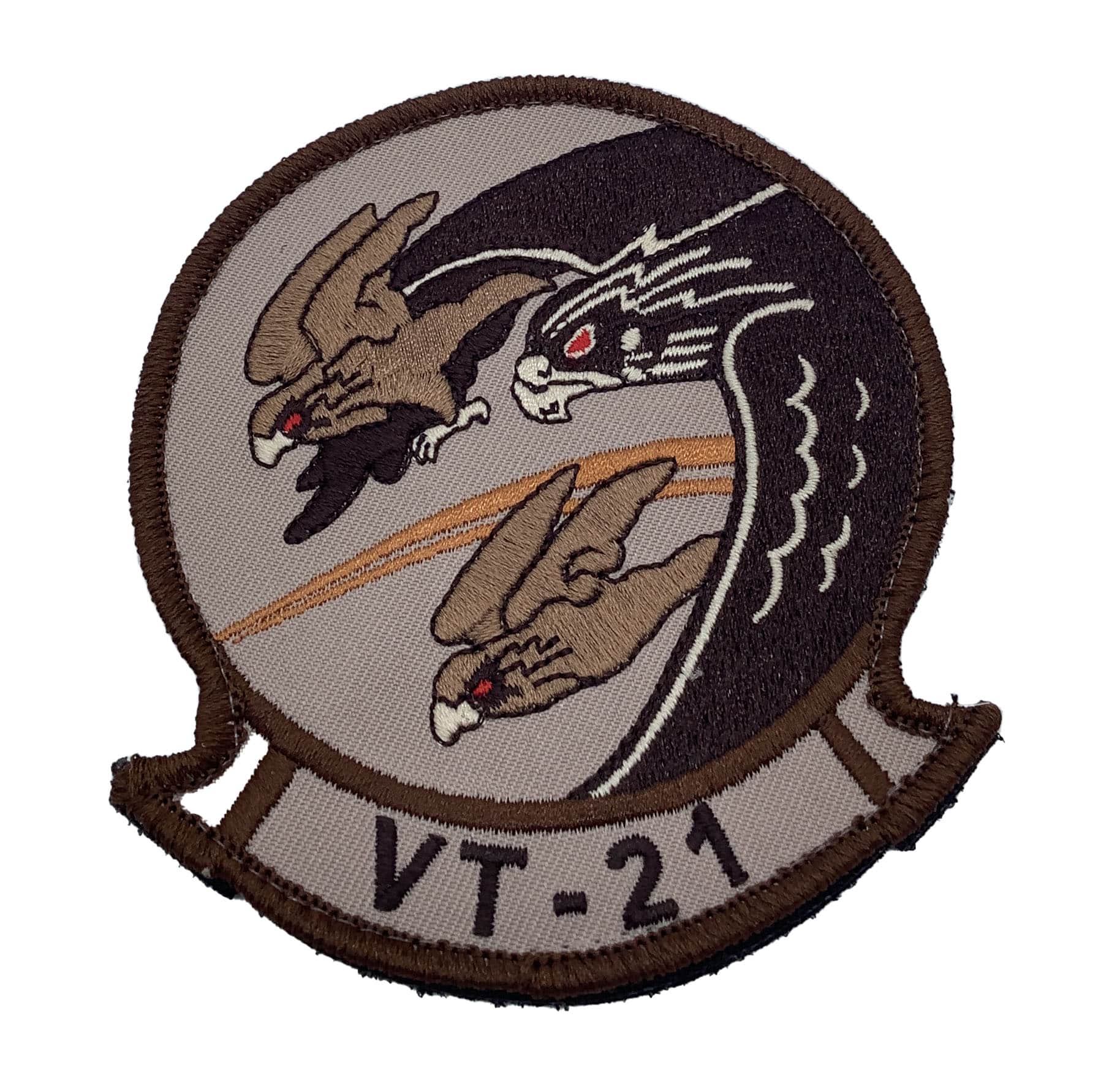 VT-21 Redhawks Tan Patch – With Hook and Loop