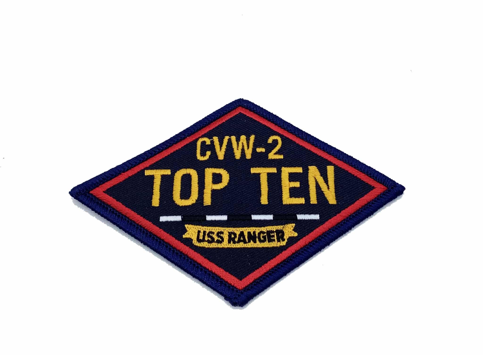 CVW-2 Top Ten USS Ranger  – Plastic Backing