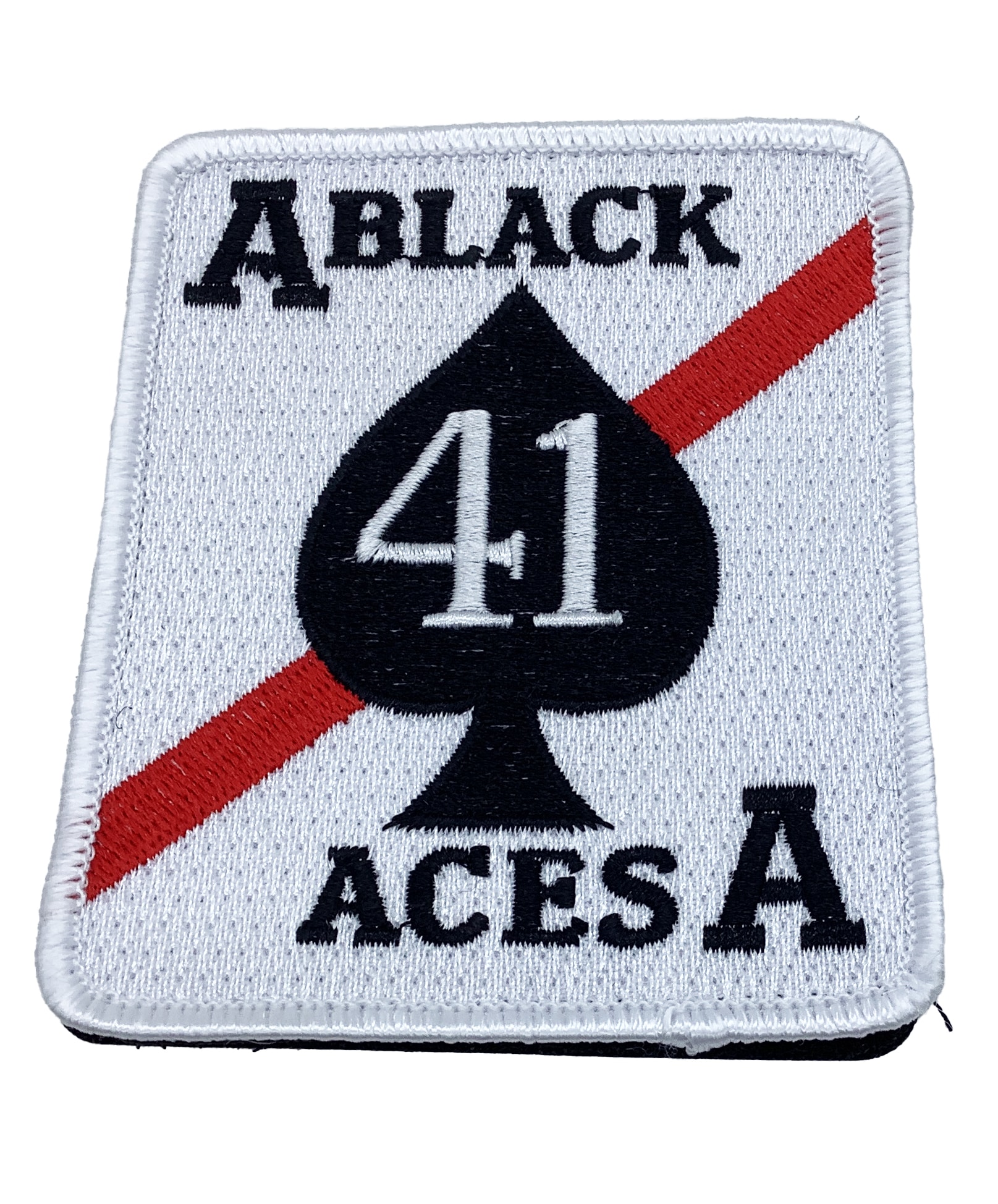 VF-41 / VFA-41 Black Aces Squadron Patch – With Hook and Loop