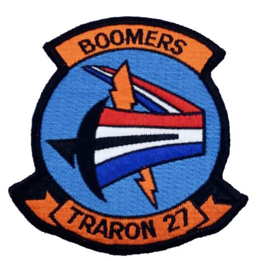 VT-27 Boomers Squadron Patch – With Hook and Loop, 4″
