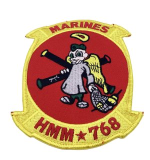 HMM 768 Squadron Patch- No Hook and Loop