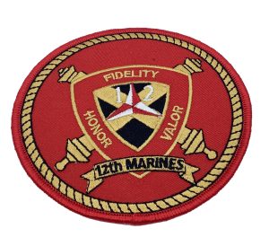 12th Marines Patch – No Hook and Loop